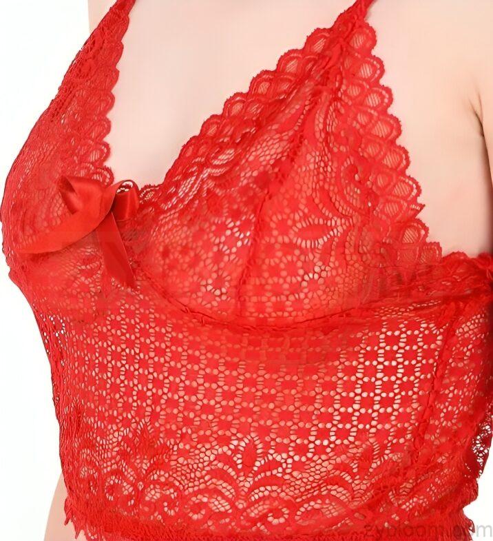 The Ruby Lust Lingerie Set | Free Size | Red  ZYBLOOM